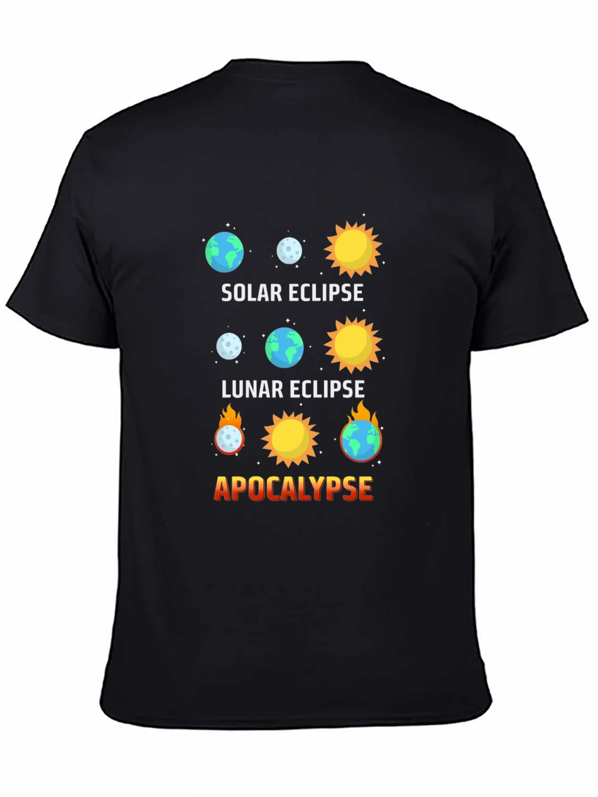 Solar Eclipse Graphic Tee - Apocalypse Humor product image 4