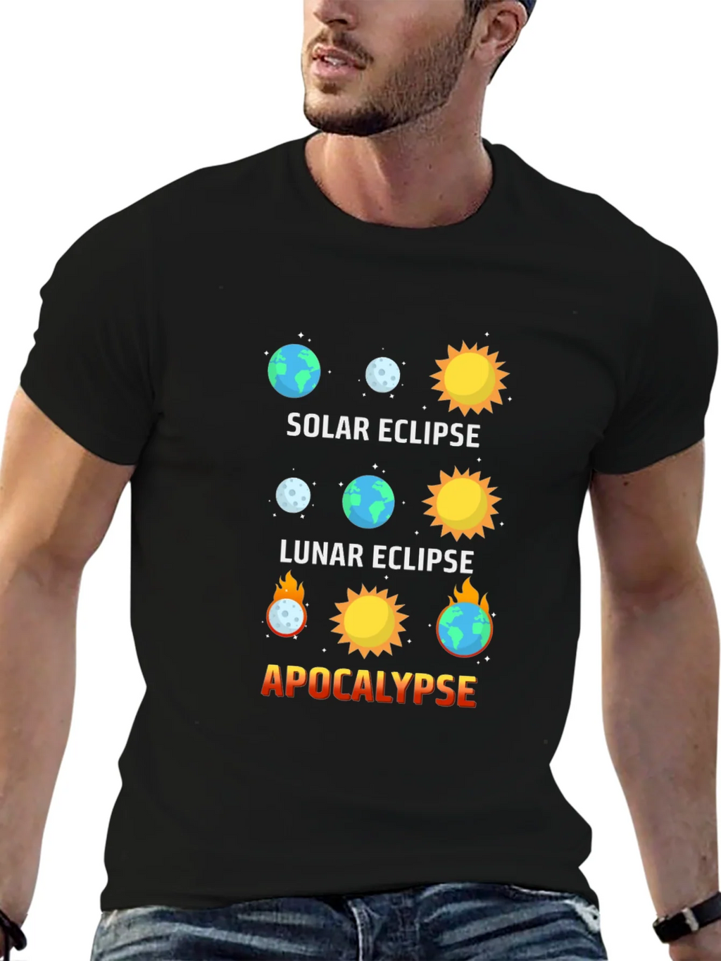 Solar Eclipse Graphic Tee - Apocalypse Humor product image 6