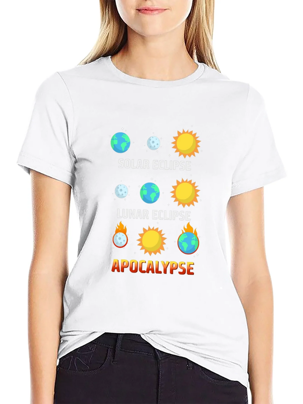 Solar Eclipse Graphic Tee - Apocalypse Humor product image 8