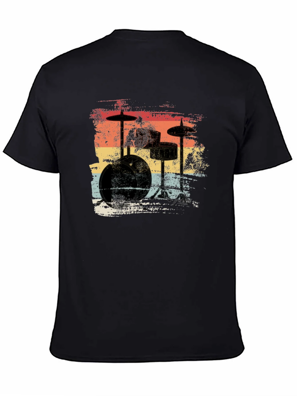 Retro Drum Set T-Shirt - Vintage Style Music Tee product image 4