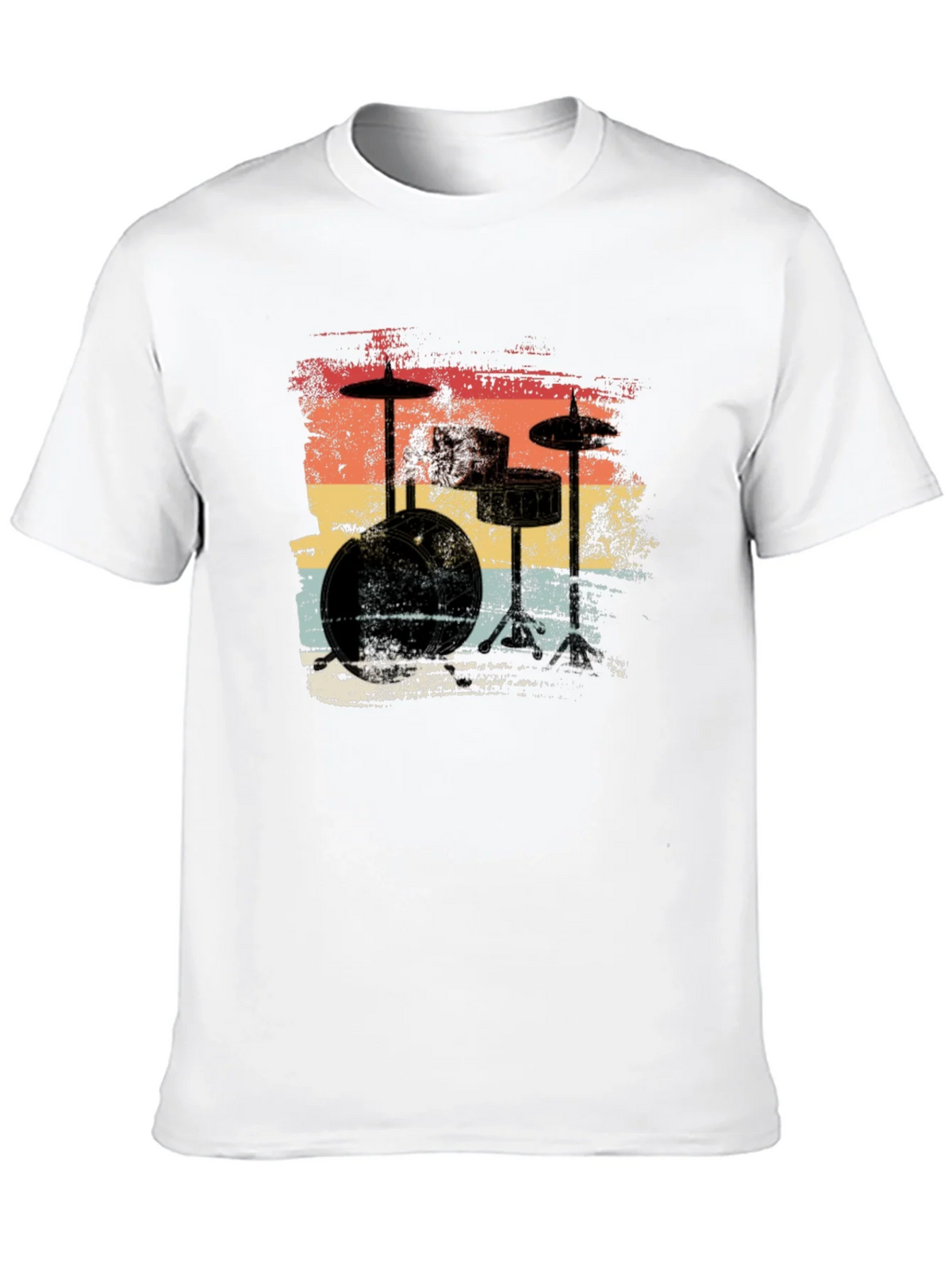 Retro Drum Set T-Shirt - Vintage Style Music Tee product image 9