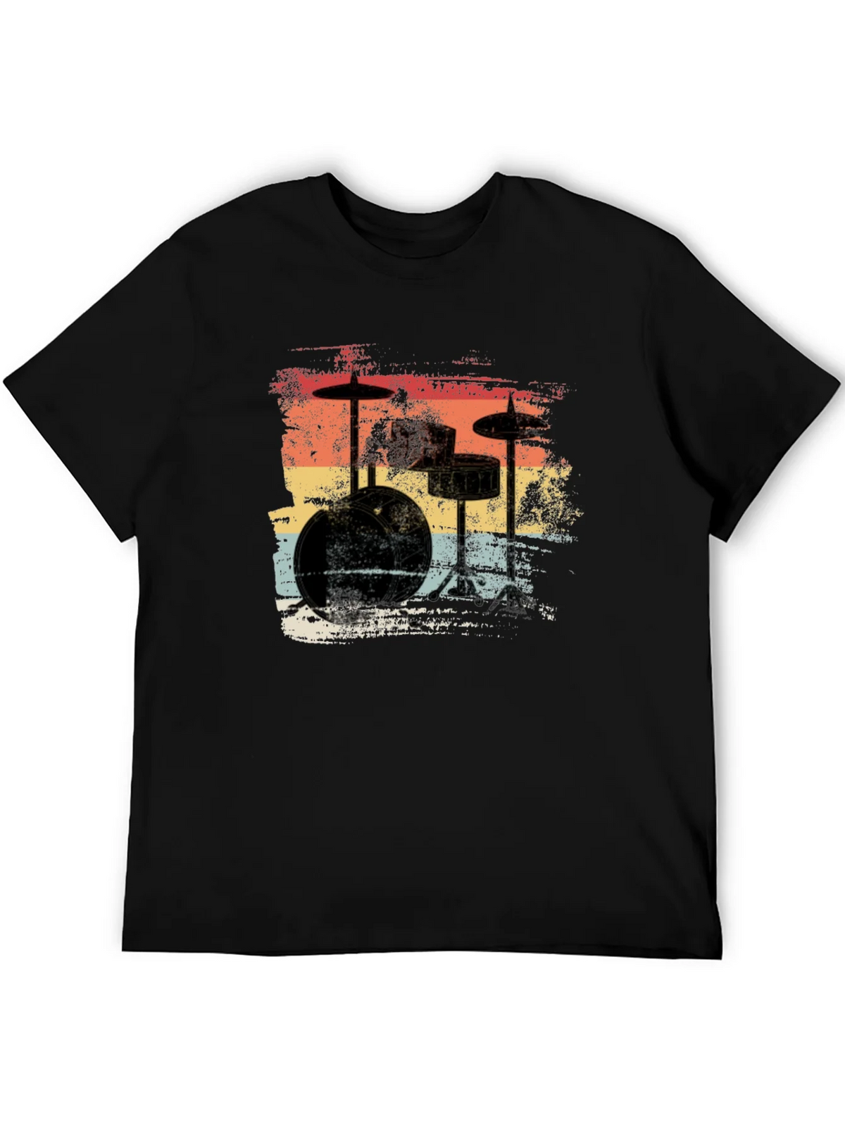 Retro Drum Set T-Shirt - Vintage Style Music Tee product image 5