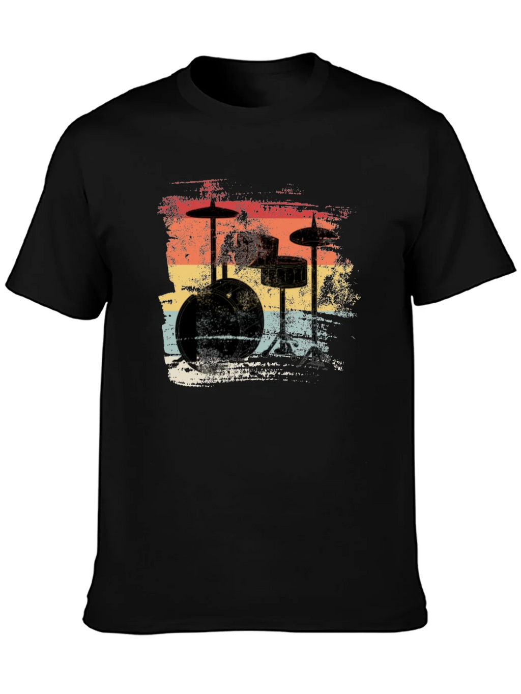 Retro Drum Set T-Shirt - Vintage Style Music Tee product image 3