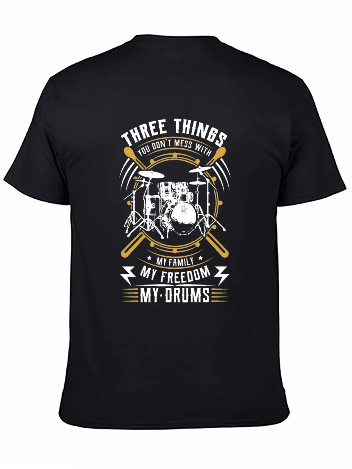 Drummer T-Shirt - Three Things You Dont Mess With product image 4