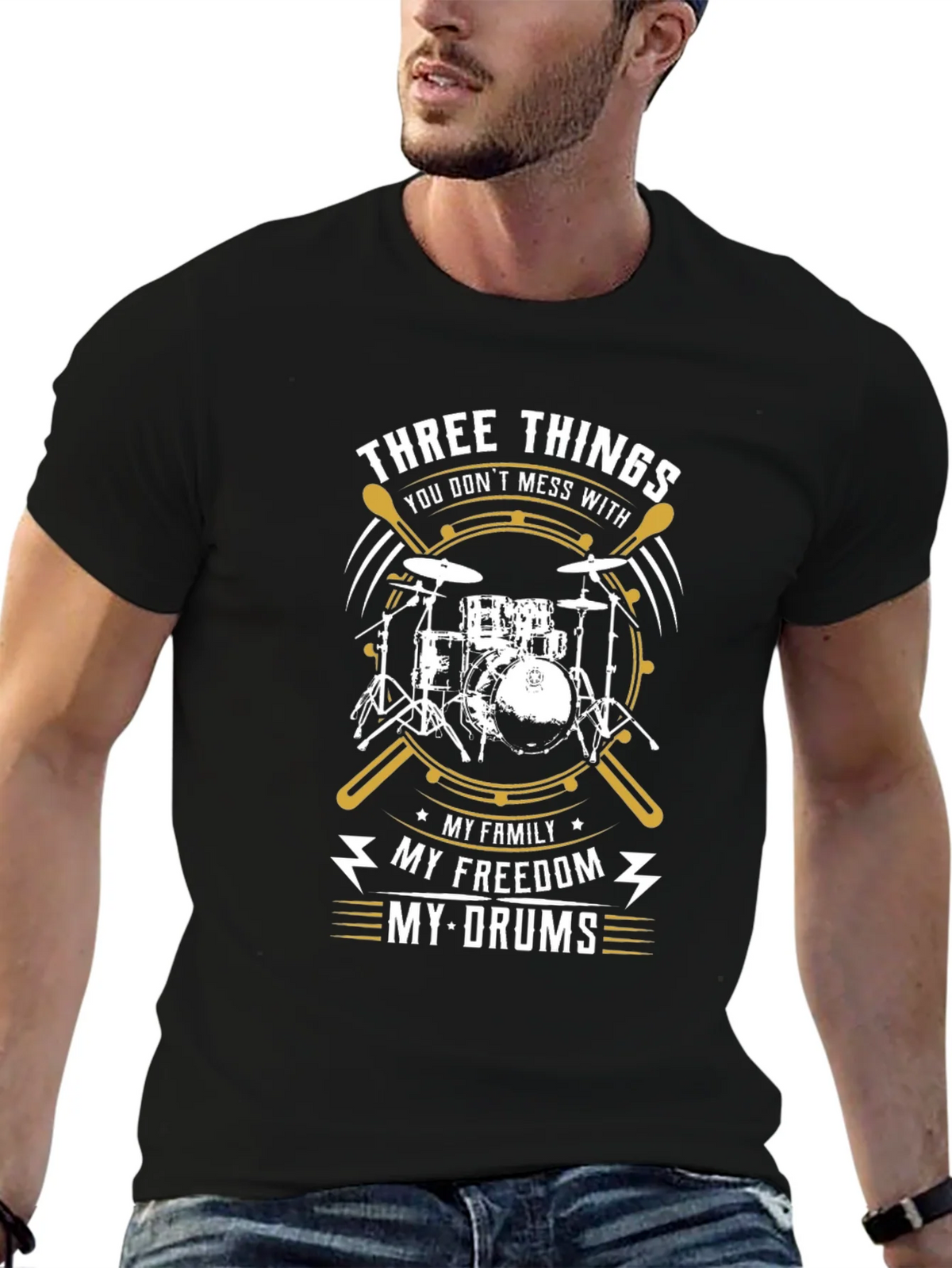Drummer T-Shirt - Three Things You Dont Mess With product image 6