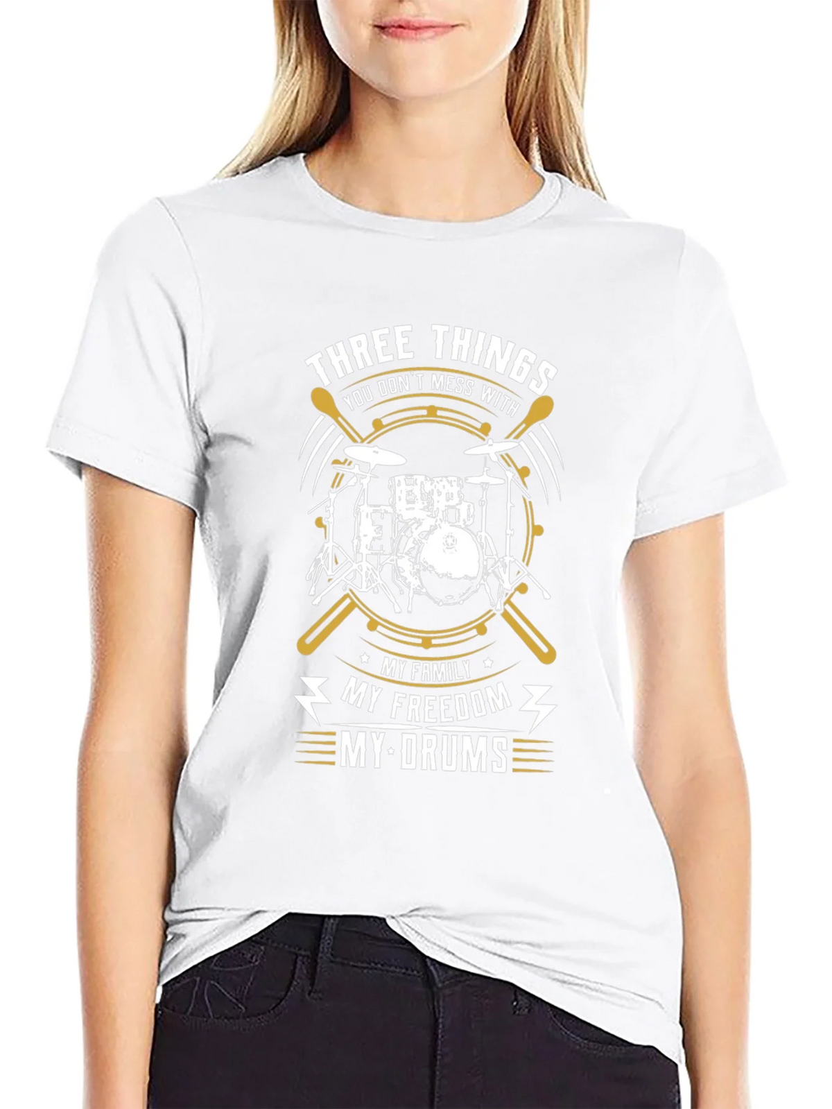 Drummer T-Shirt - Three Things You Dont Mess With product image 8
