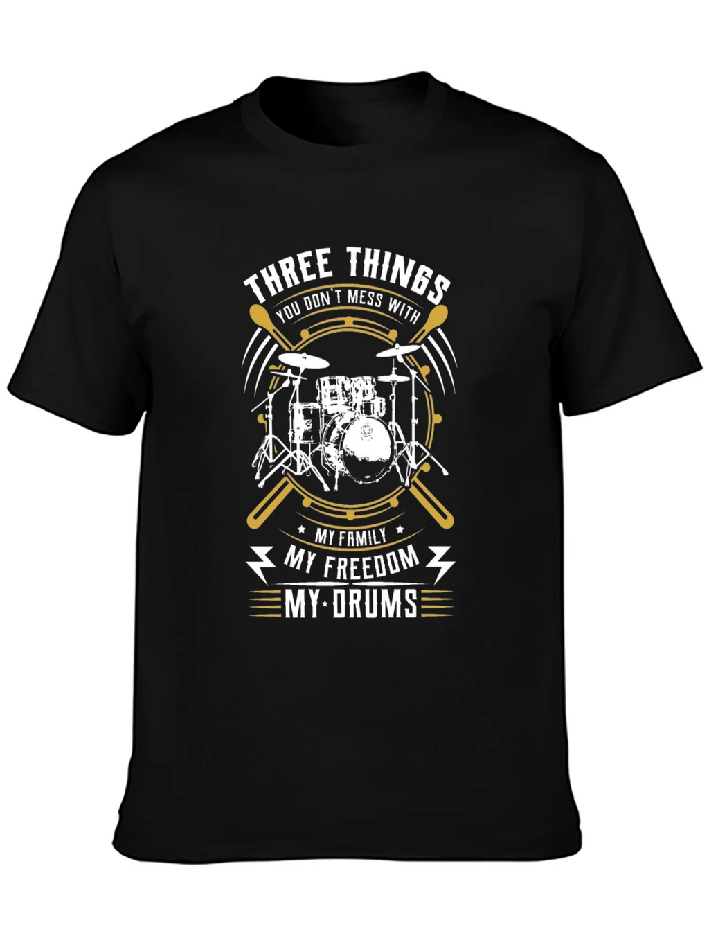 Drummer T-Shirt - Three Things You Dont Mess With product image 3