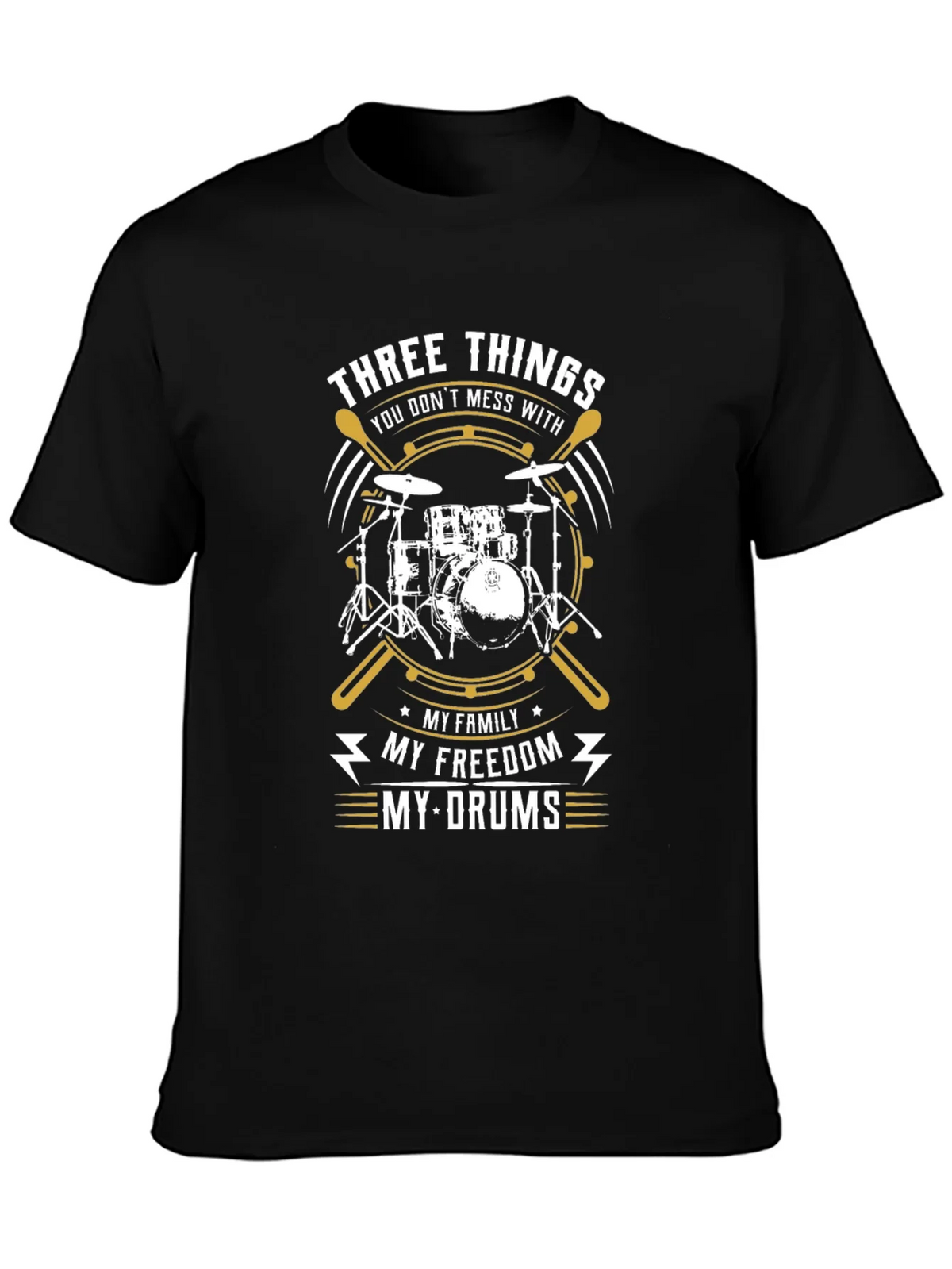 Drummer T-Shirt - Three Things You Dont Mess With product image 3