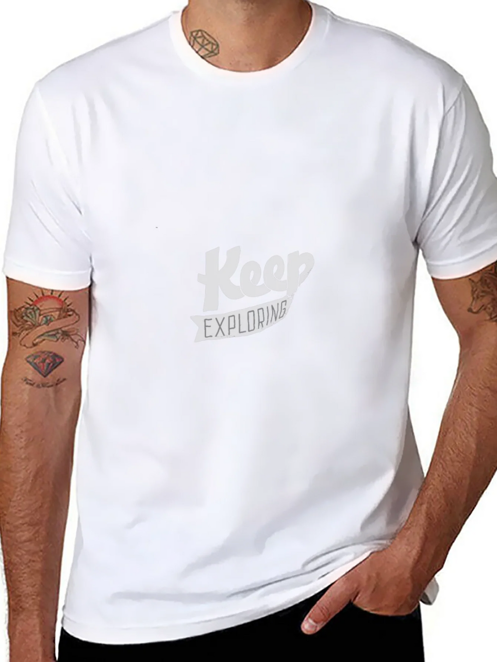 Keep Exploring Black T-Shirt product image 7