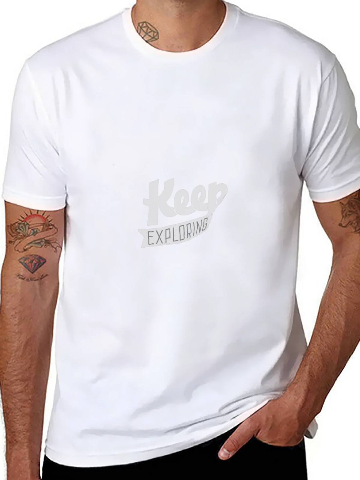 Keep Exploring Black T-Shirt product image 7