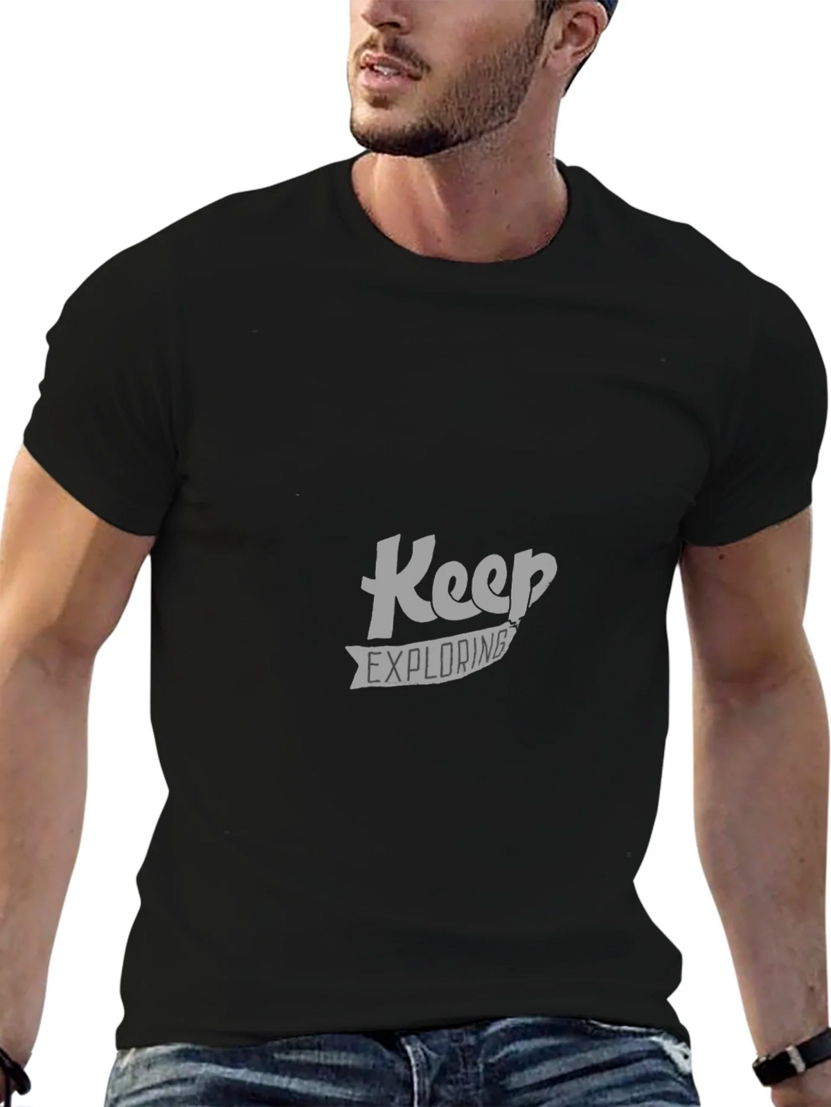 Keep Exploring Black T-Shirt product image 6