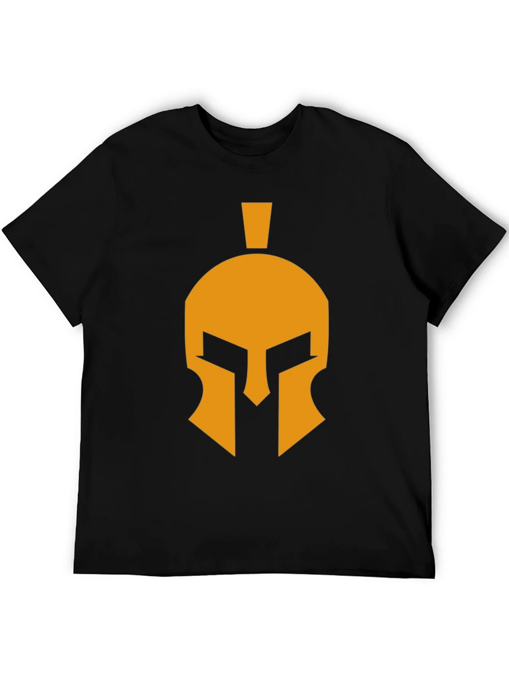Spartan Helmet Graphic Tee - Black Cotton Casual T-Shirt product image 5