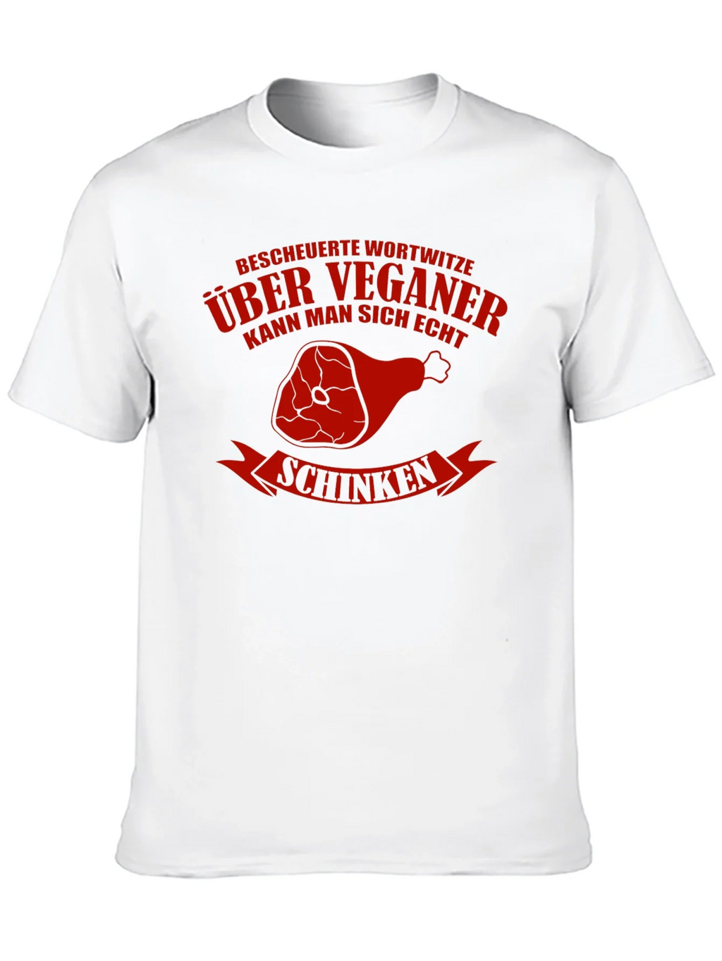 Vegan Humor T-Shirt - Schinken Design product image 9