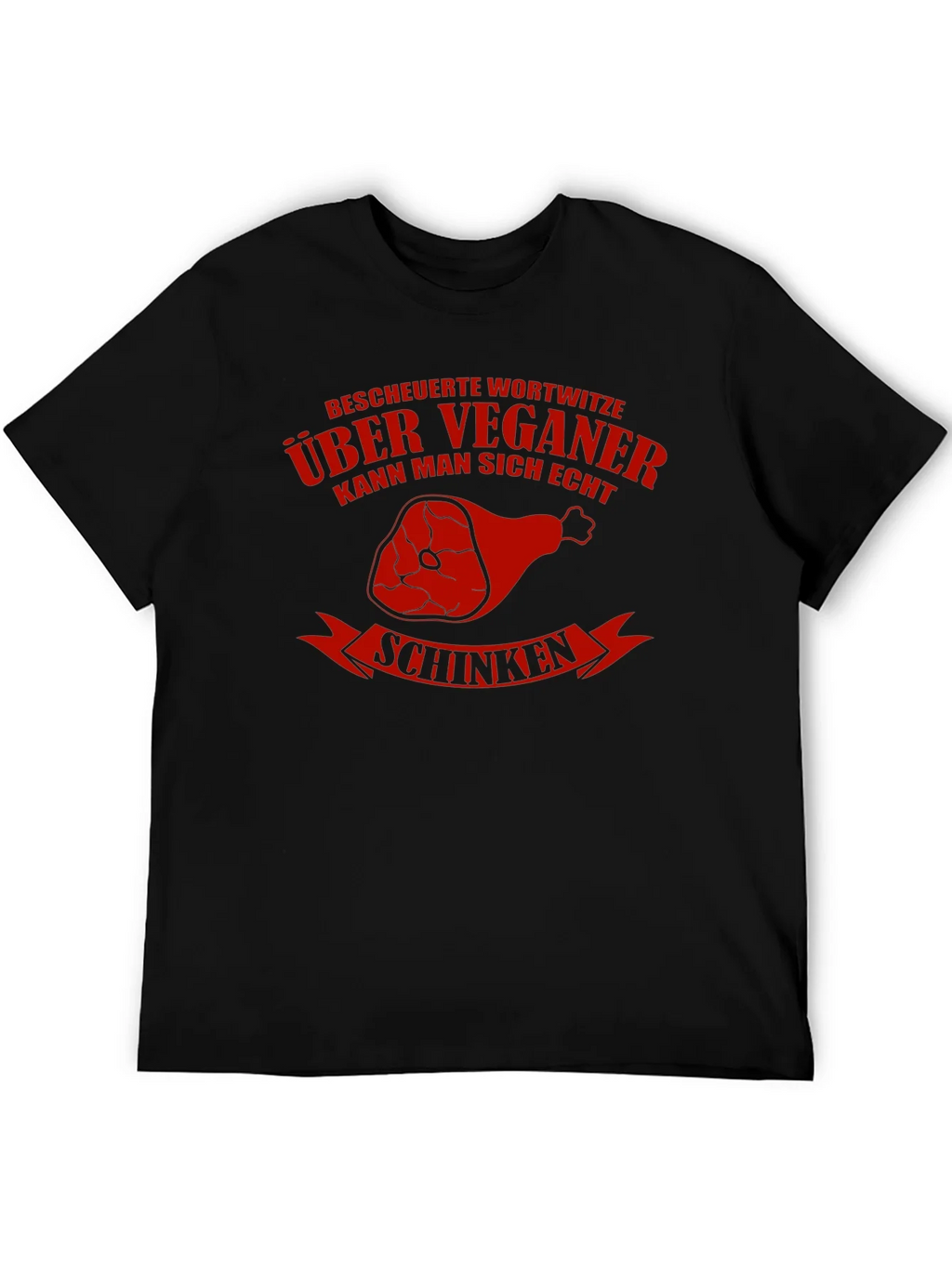 Vegan Humor T-Shirt - Schinken Design product image 5