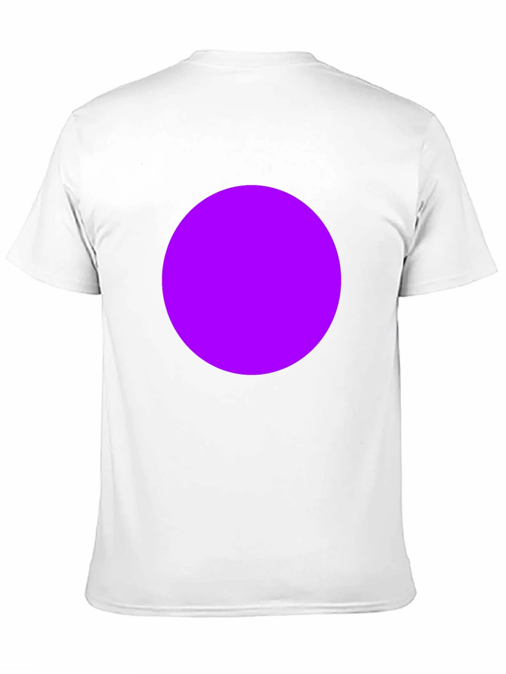 Mens Black T-Shirt with Bold Purple Circle Design product image 10