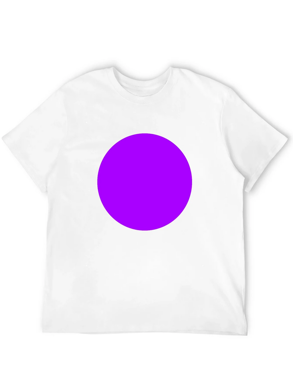 Mens Black T-Shirt with Bold Purple Circle Design product image 11