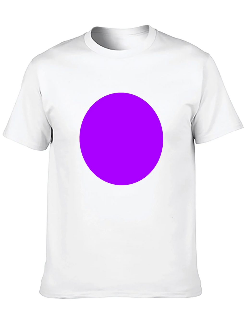 Mens Black T-Shirt with Bold Purple Circle Design product image 9