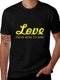 Love From Miss to Mrs Black T-Shirt product image 1