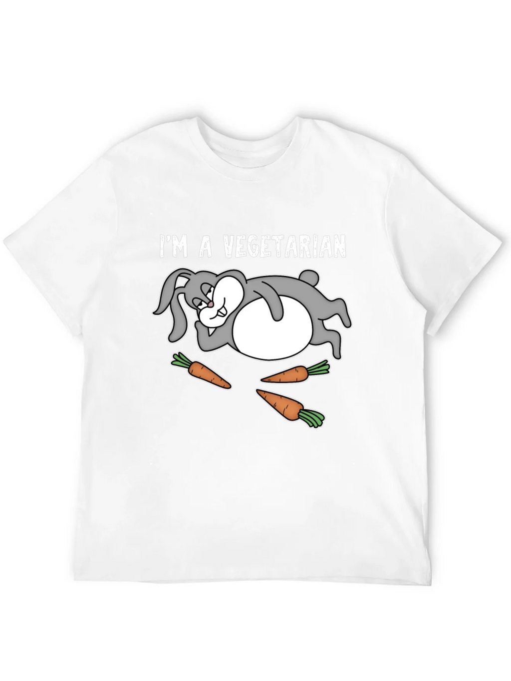 Vegetarian Rabbit T-Shirt Funny Graphic Tee product image 11