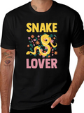 Snake Lover Graphic T-Shirt - Novelty Tee product image 1