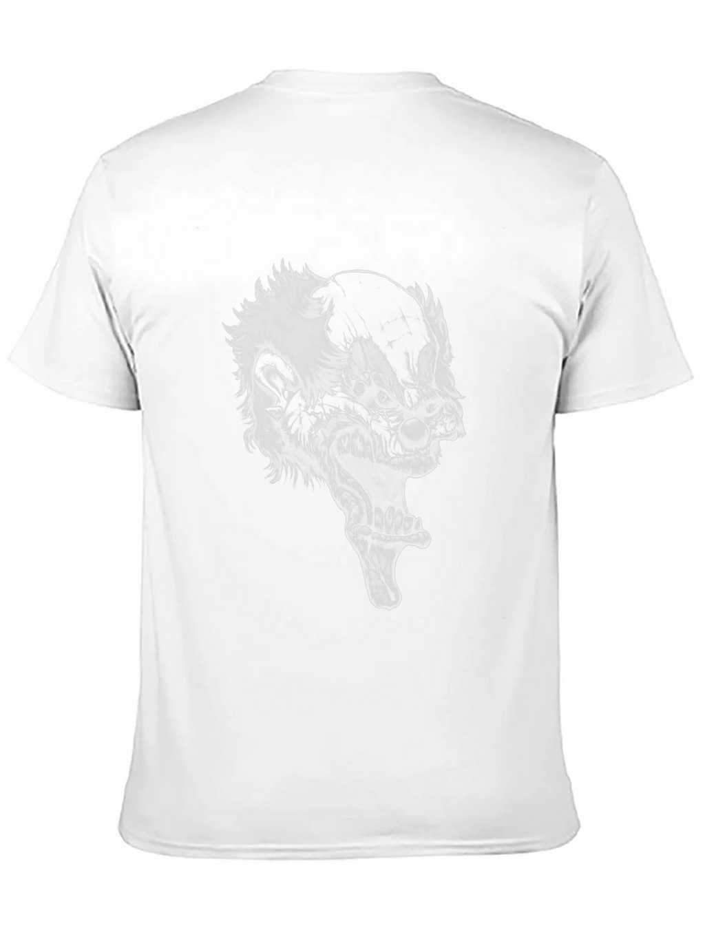 Creepy Clown Graphic Tee - Black Cotton T-Shirt product image 10