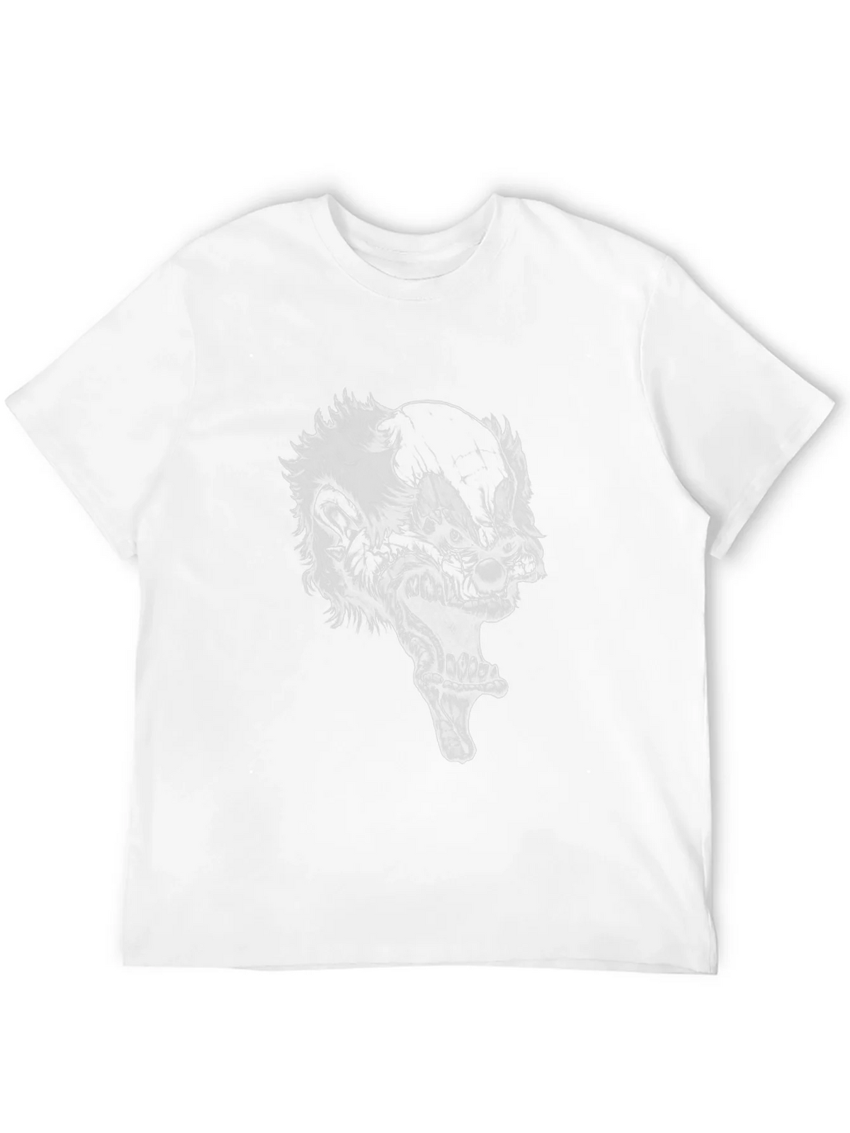 Creepy Clown Graphic Tee - Black Cotton T-Shirt product image 11