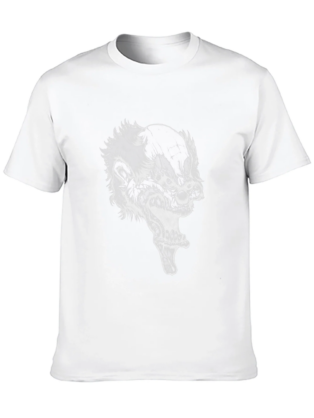 Creepy Clown Graphic Tee - Black Cotton T-Shirt product image 9