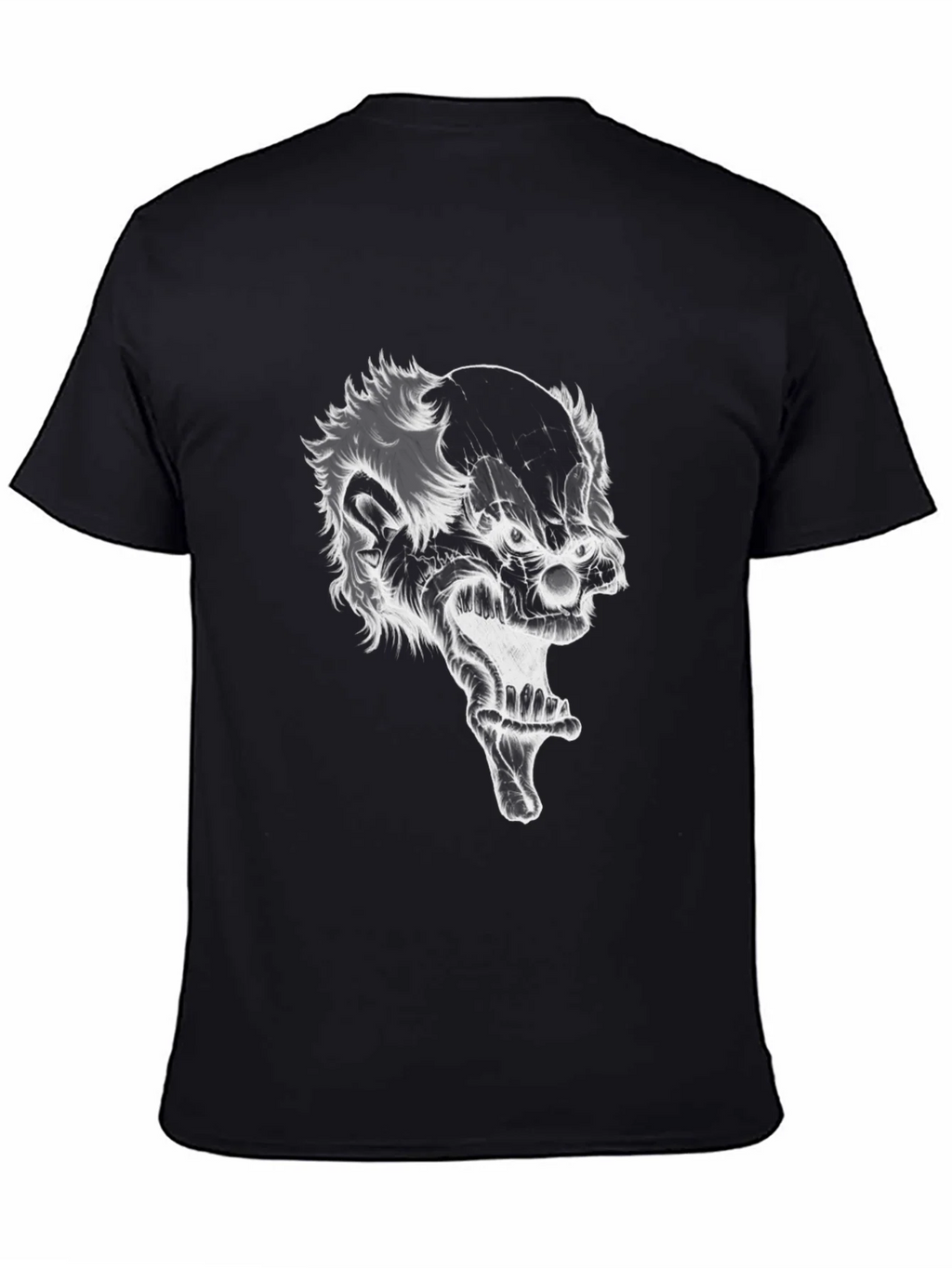 Creepy Clown Graphic Tee - Black Cotton T-Shirt product image 4