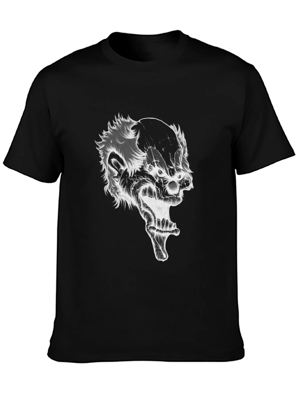 Creepy Clown Graphic Tee - Black Cotton T-Shirt product image 3