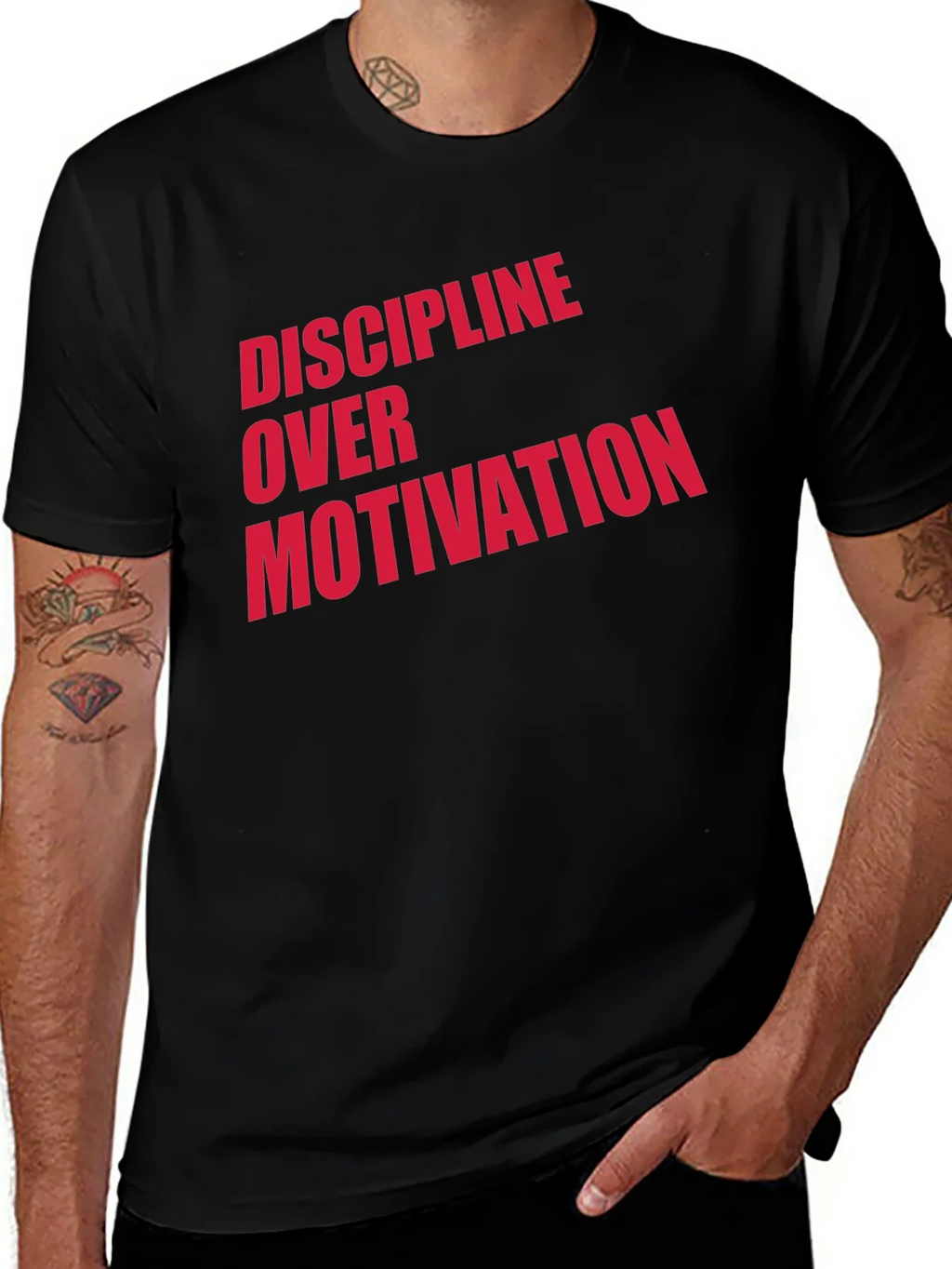 Discipline Over Motivation Graphic T-Shirt product image 1