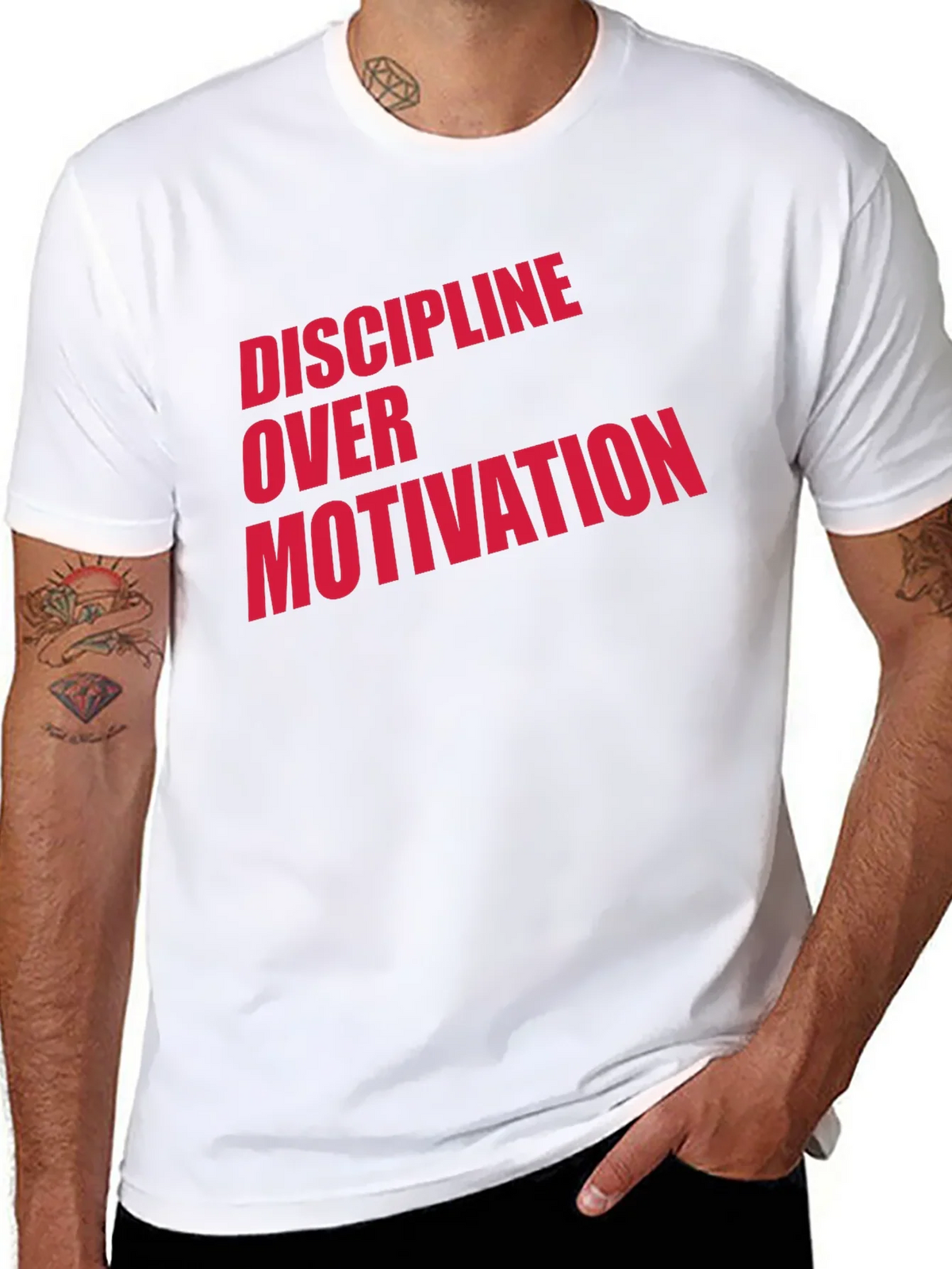 Discipline Over Motivation Graphic T-Shirt product image 7