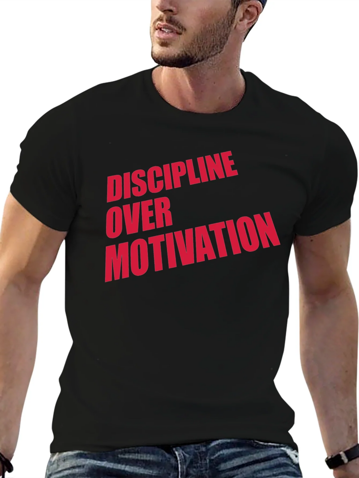 Discipline Over Motivation Graphic T-Shirt product image 6