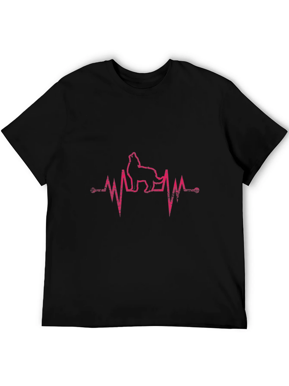 Wolf Heartbeat Graphic T-Shirt product image 5