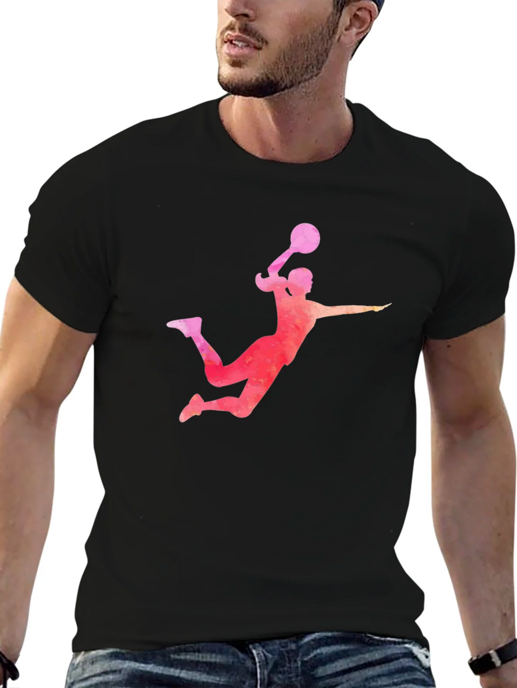 Volleyball Player Graphic T-Shirt product image 6