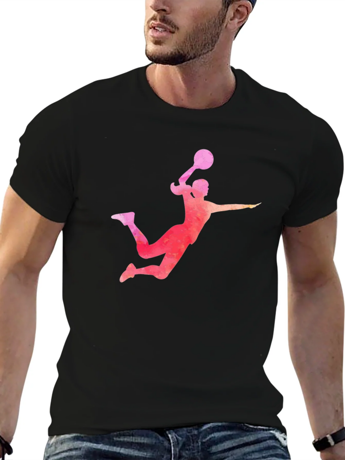 Volleyball Player Graphic T-Shirt product image 6