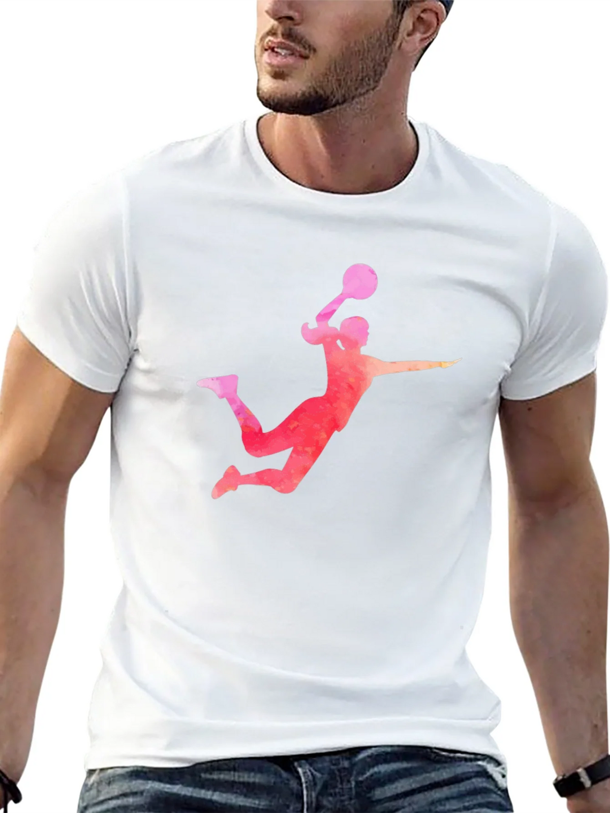 Volleyball Player Graphic T-Shirt product image 12