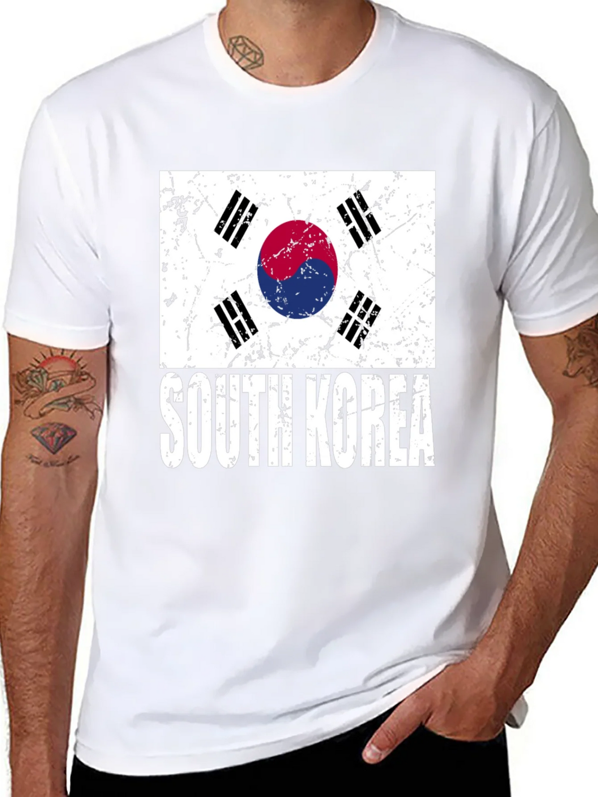 South Korea Flag Graphic T-Shirt product image 7