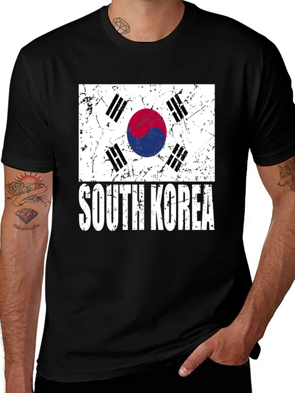 South Korea Flag Graphic T-Shirt product image 1