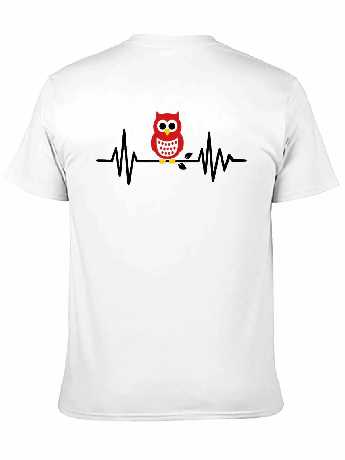 Owl Heartbeat Graphic Tee - Black product image 10