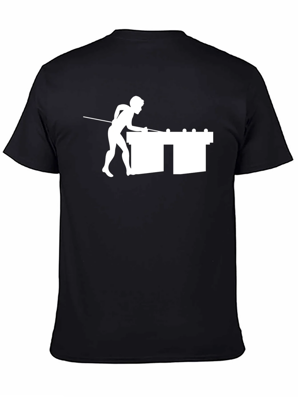 Pool Player Graphic T-Shirt - Classic Black Tee product image 4