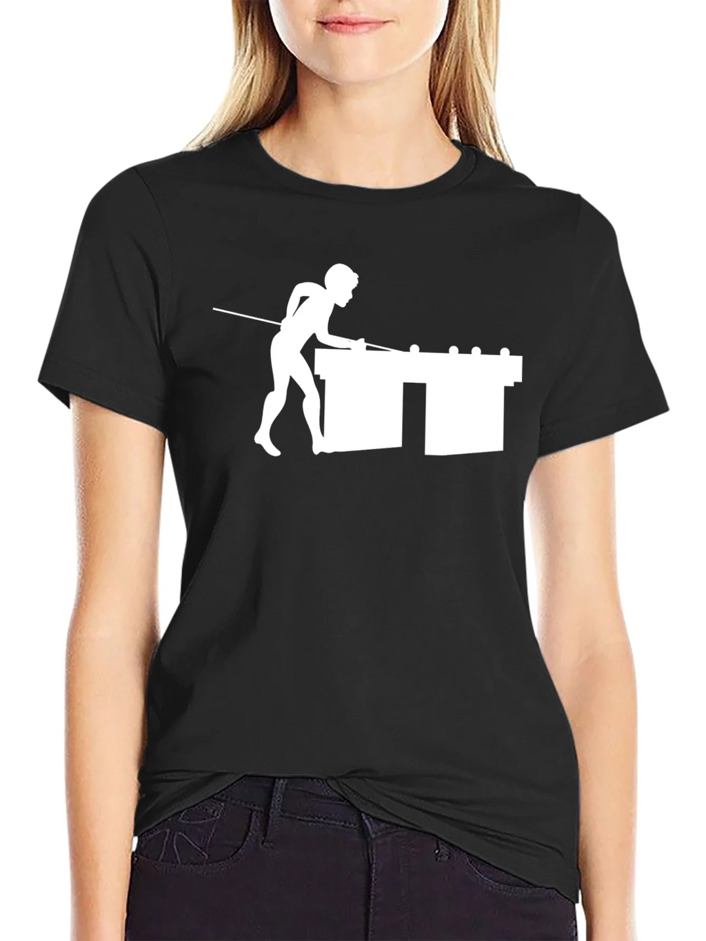 Pool Player Graphic T-Shirt - Classic Black Tee product image 2