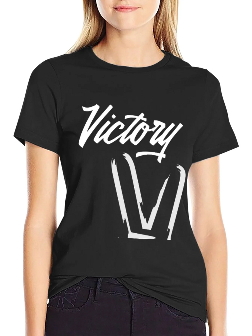Victory Graphic Tee - Stylish Black T-Shirt product image 2