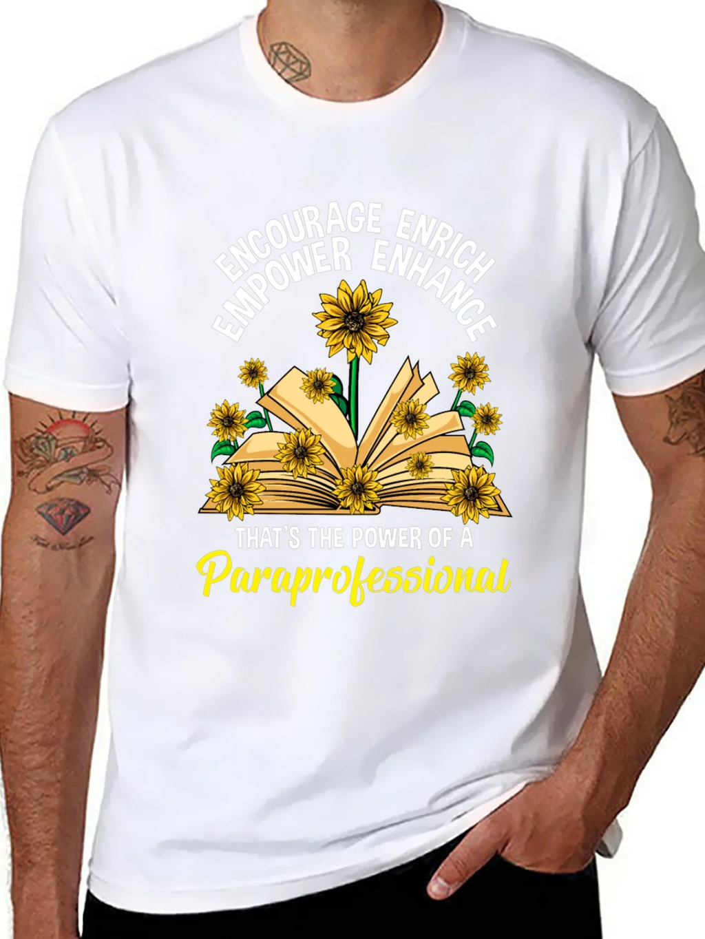 Paraprofessional Sunflower T-Shirt product image 7