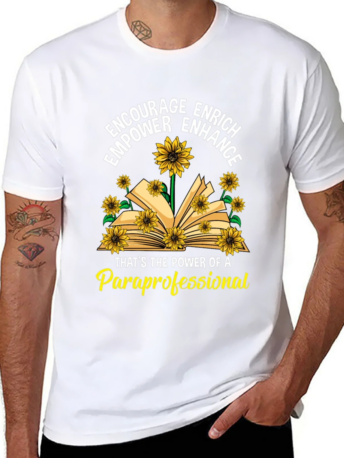 Paraprofessional Sunflower T-Shirt product image 7