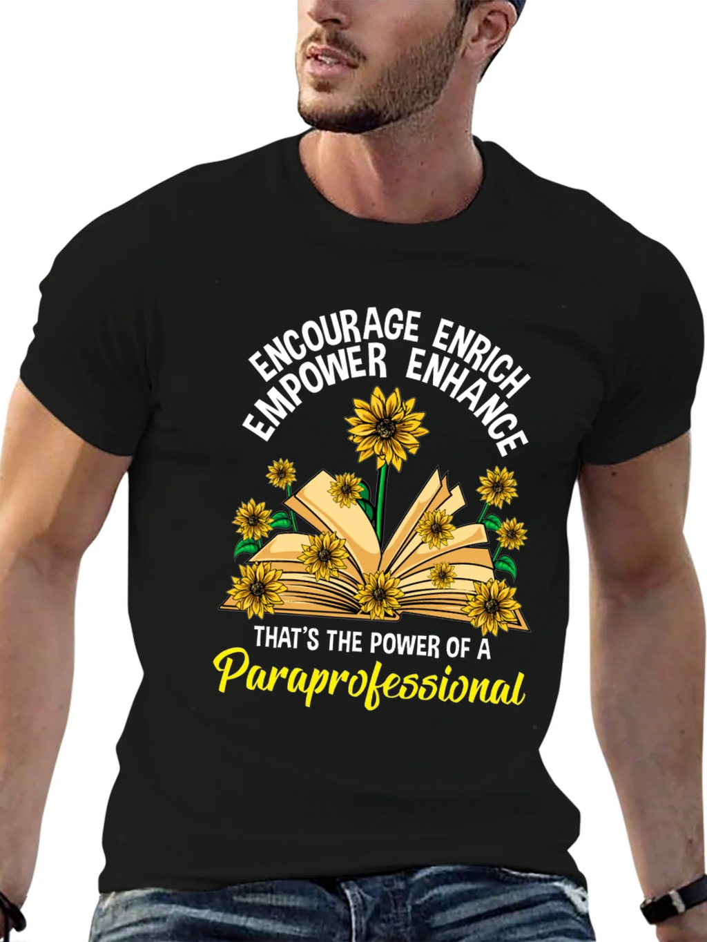 Paraprofessional Sunflower T-Shirt product image 6