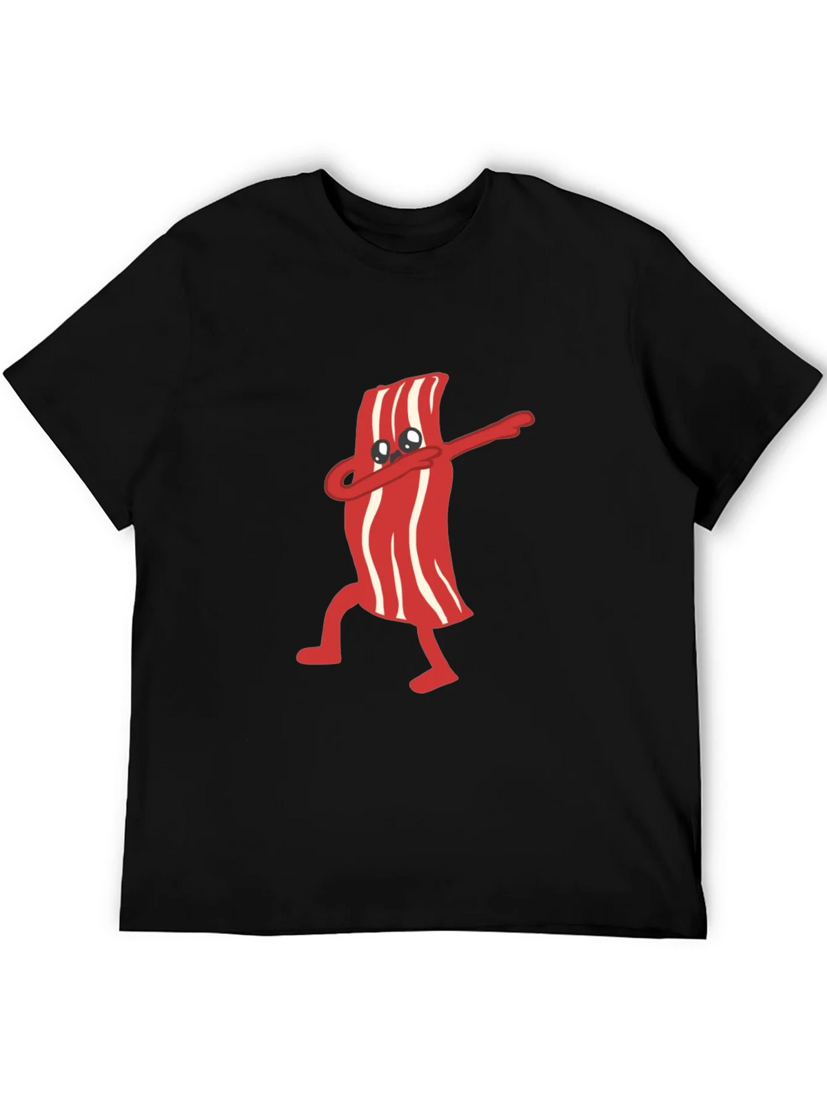 Dabbing Bacon Graphic Tee - Black T-Shirt product image 5