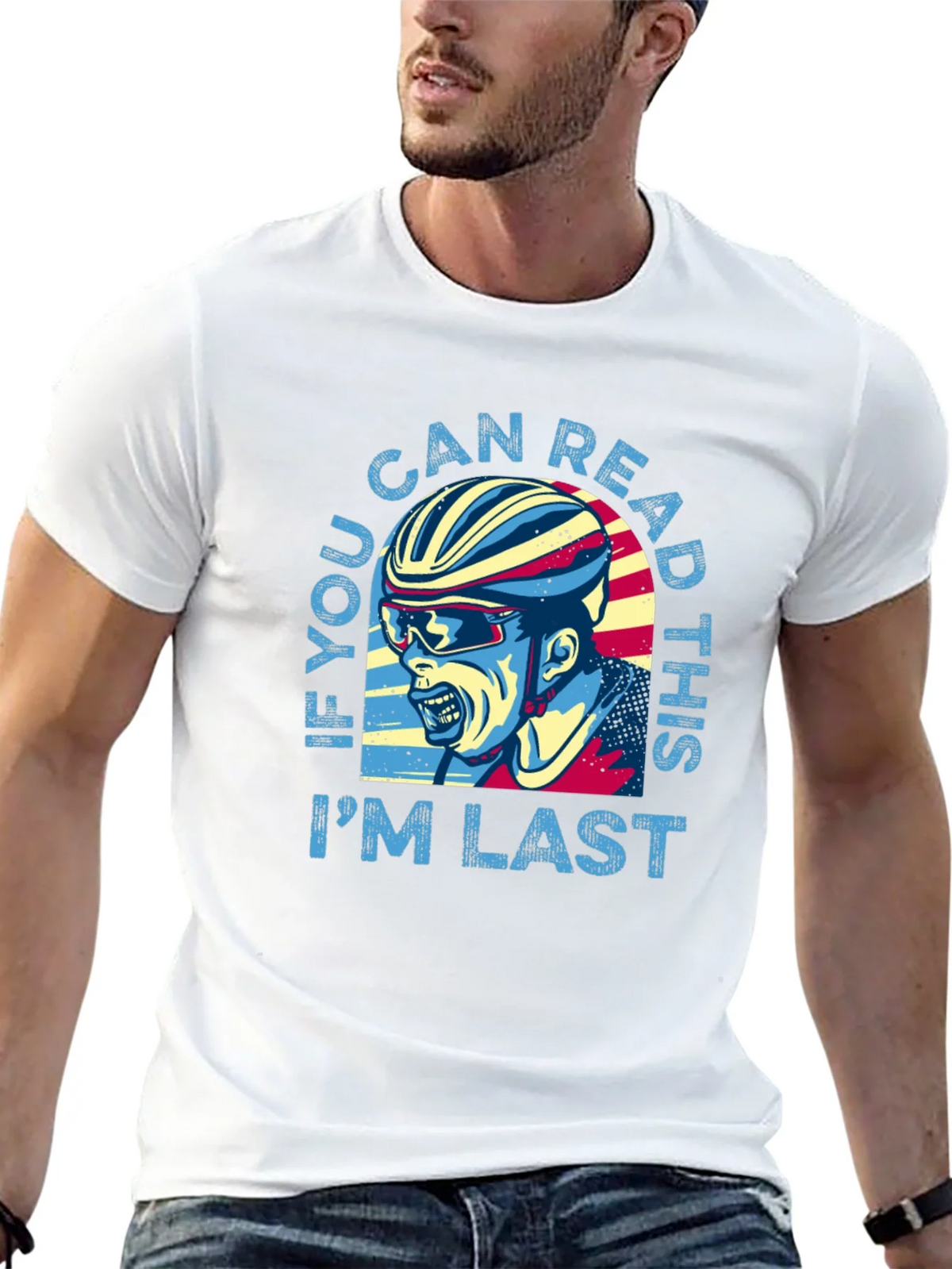If You Can Read This Im Last Funny Cycling T-Shirt product image 12