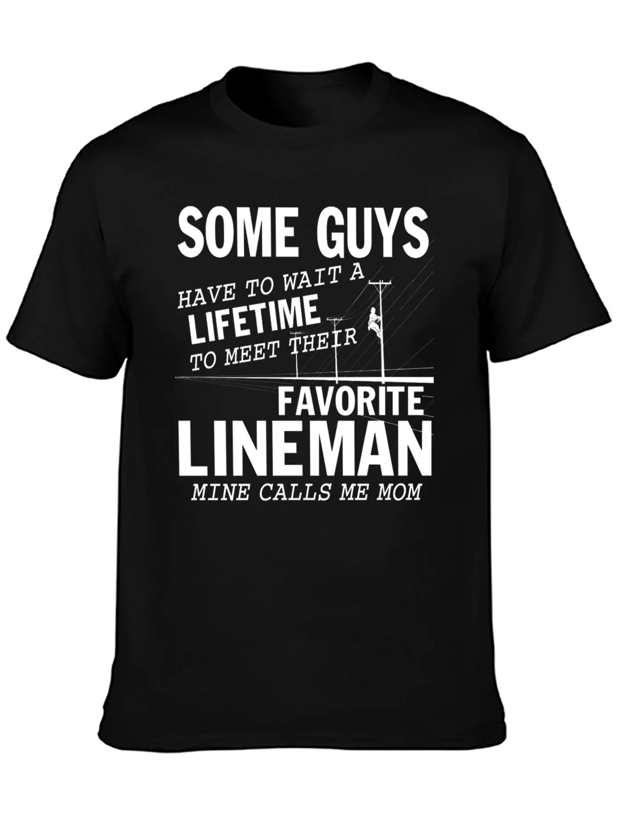 Lineman Mom T-Shirt - Gift for Linemans Mother product image 3