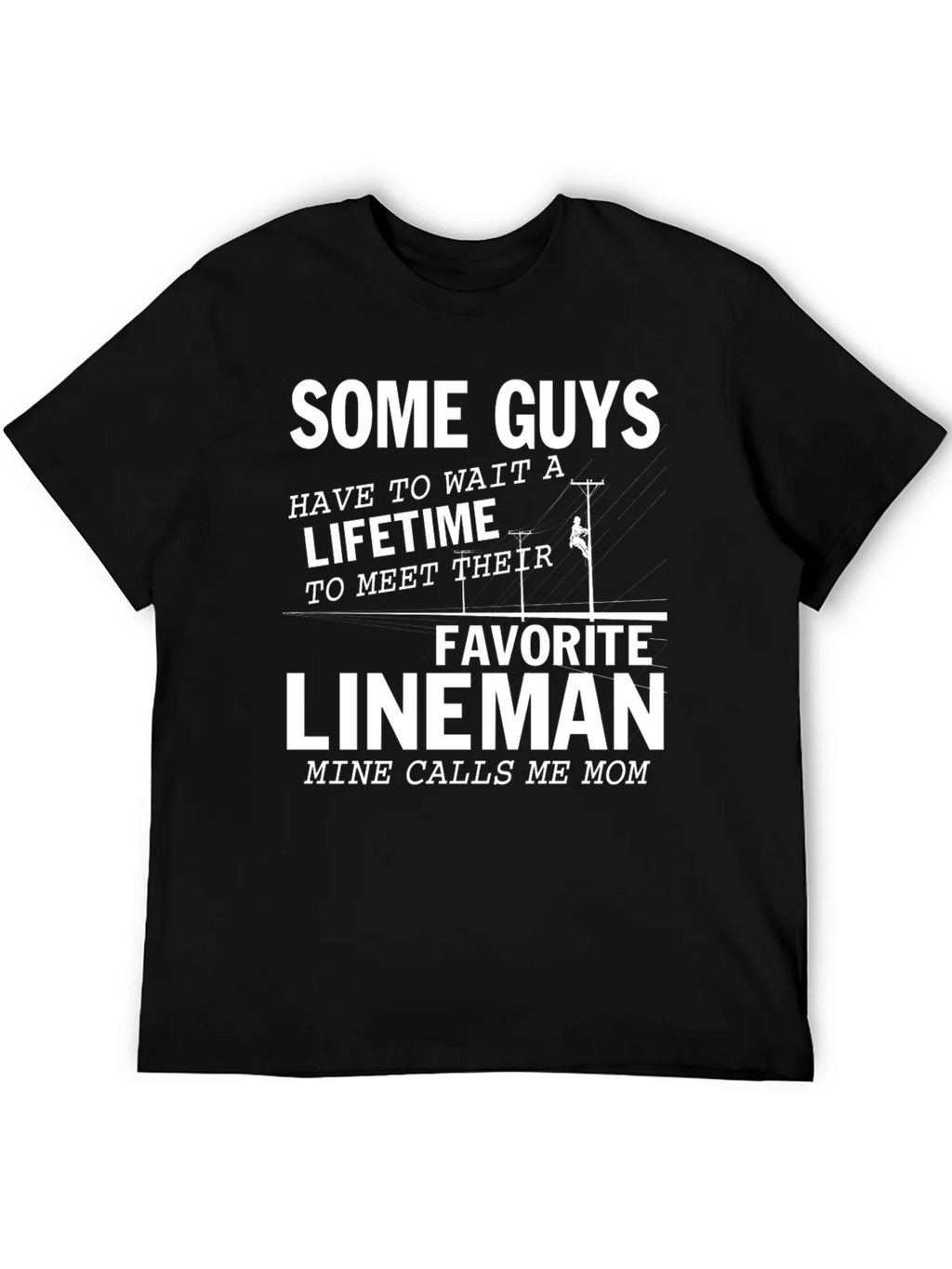 Lineman Mom T-Shirt - Gift for Linemans Mother product image 5