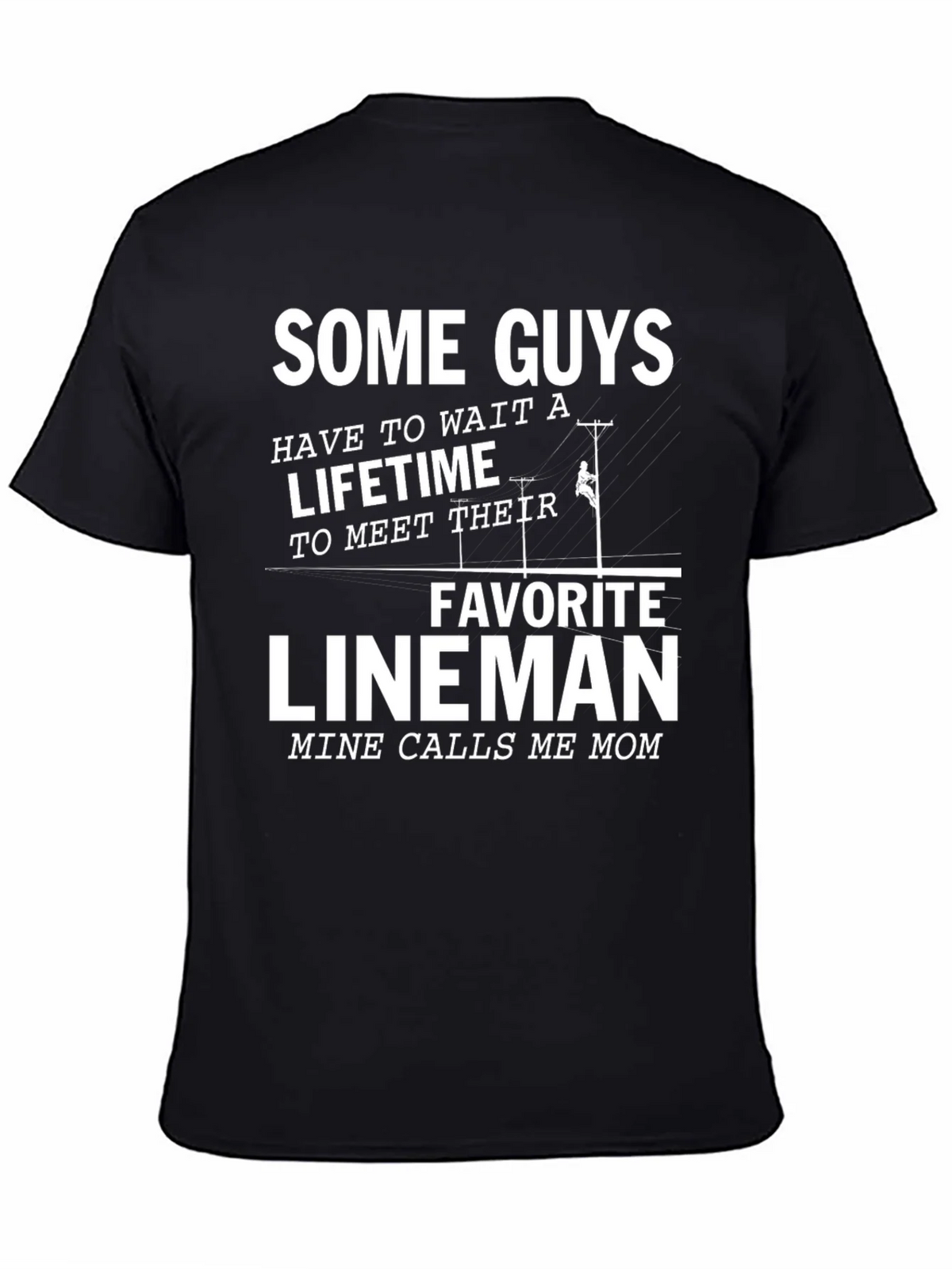 Lineman Mom T-Shirt - Gift for Linemans Mother product image 4